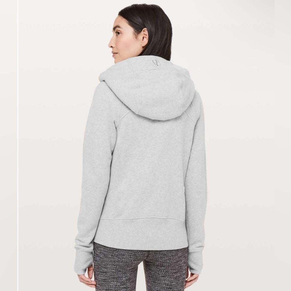 Lululemon Scuba Hoodie Light Cotton Fleece Heather Core Light Grey / Silver Drop